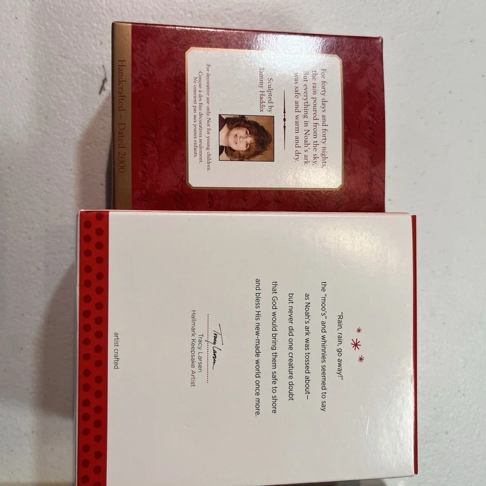 Hallmark Keepsake Ornaments Noah's Ark And Safe In‎ Noah's Ark Nib